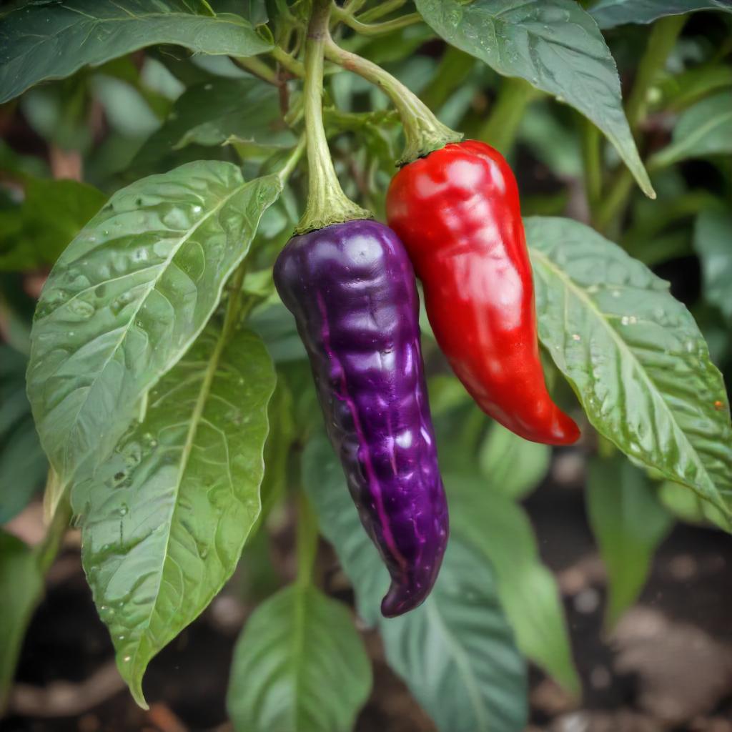 Purple Tiger Hot Pepper – Heirloom Vegetable Garden Seeds