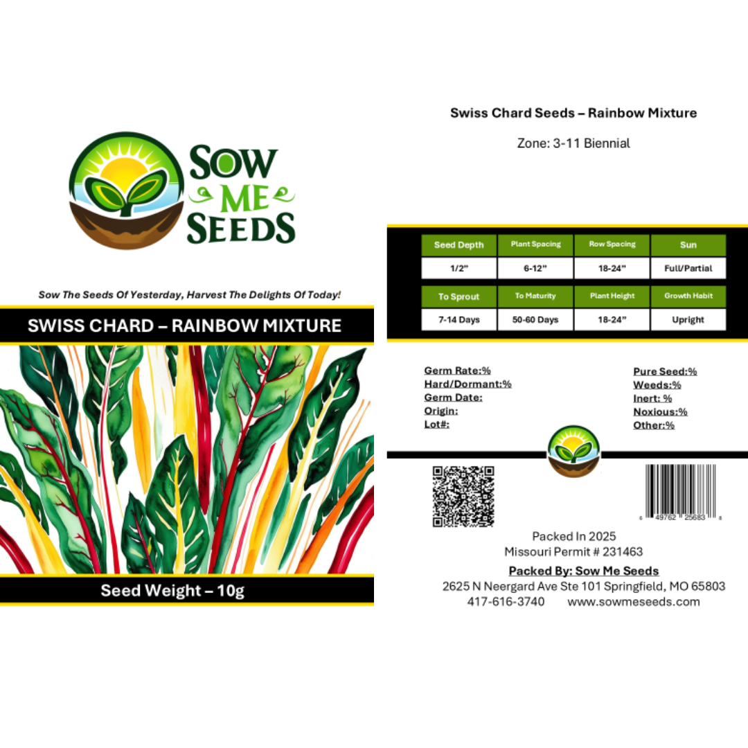 Swiss Chard Seeds – Rainbow Mixture