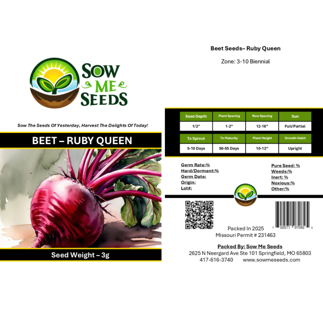 Beet Seeds – Ruby Queen