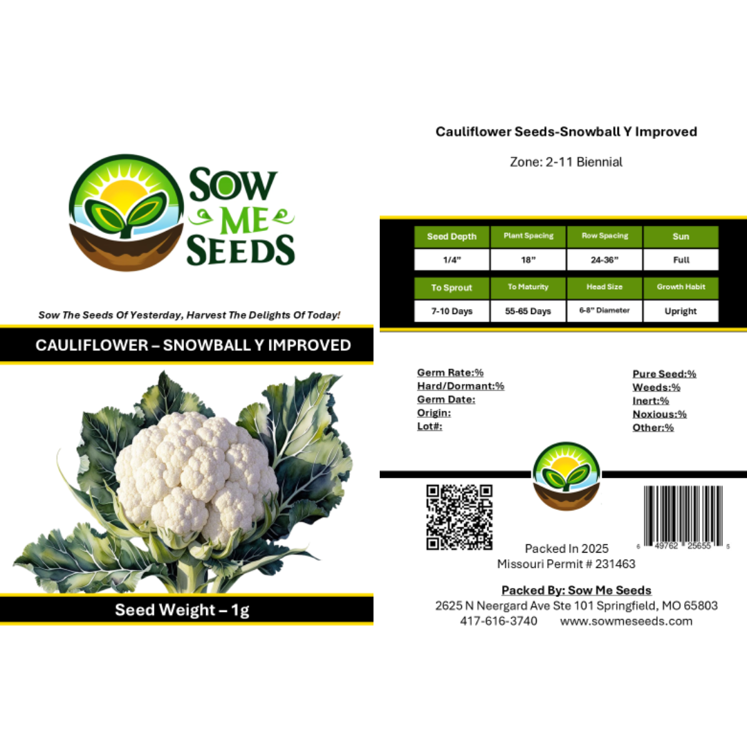 Cauliflower Seeds – Snowball Y Improved