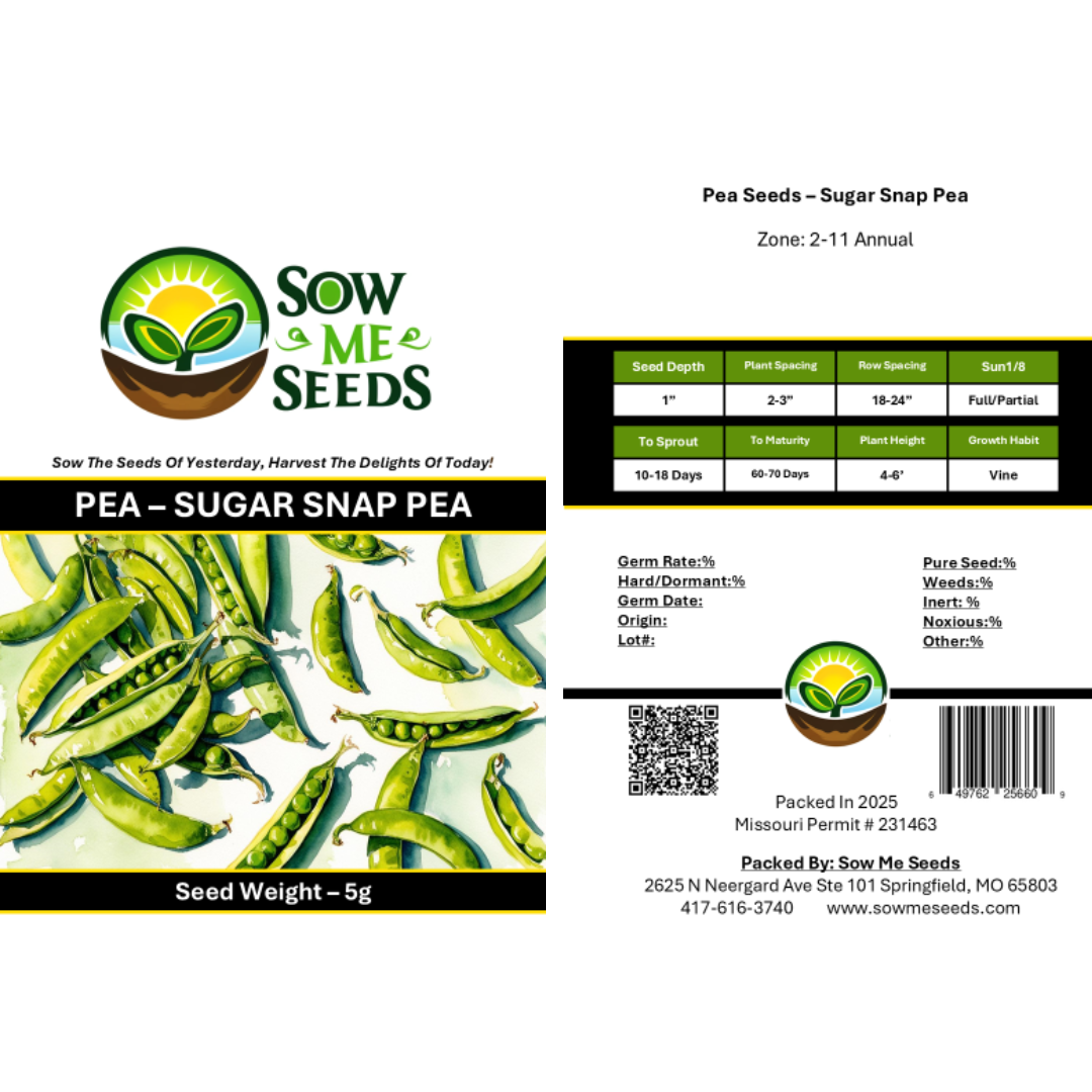 Pea Seeds – Sugar Snap