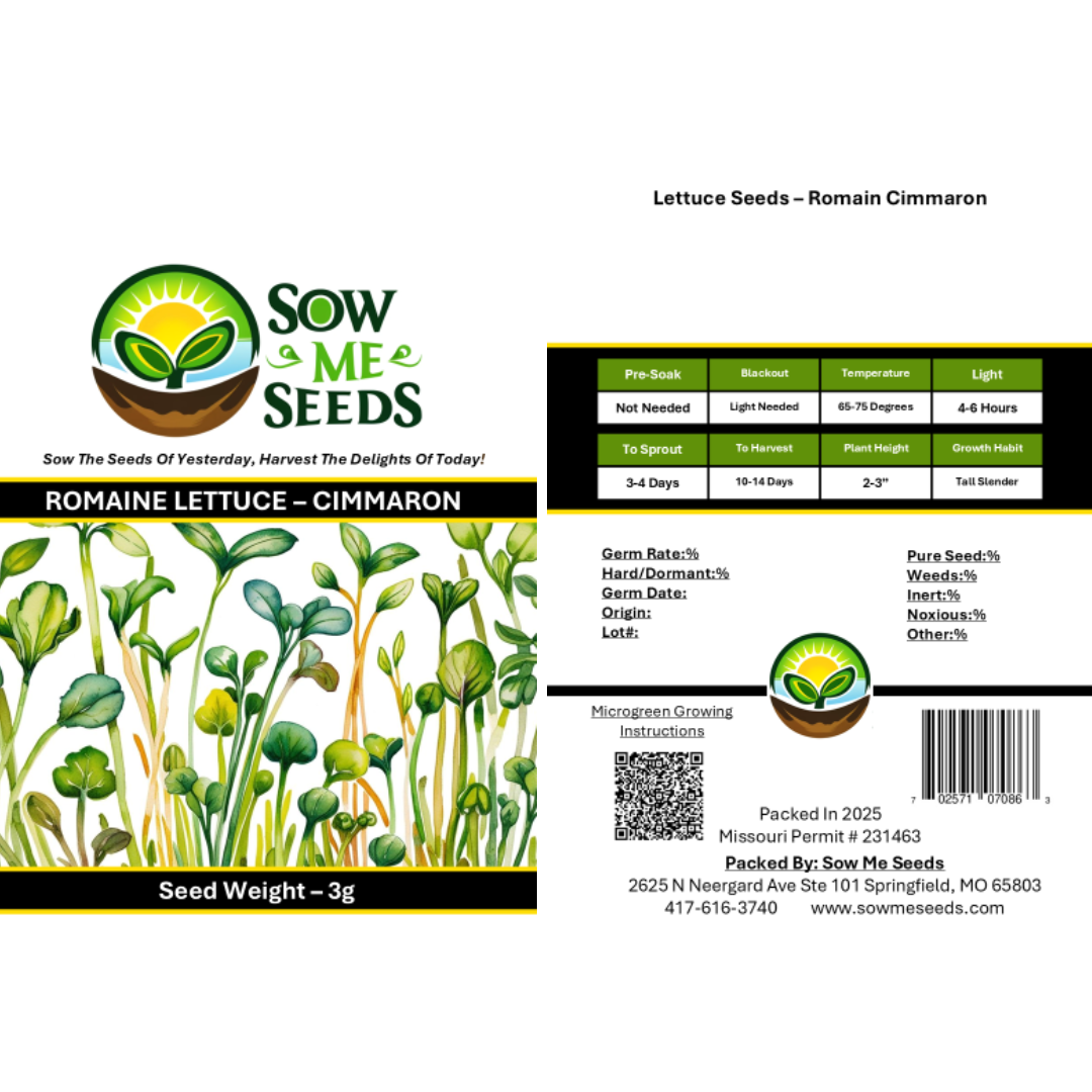 Microgreen Lettuce Seeds - Cimmaron