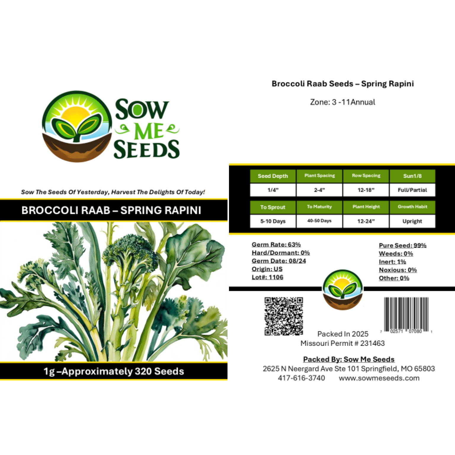 Broccoli Raab Seeds – Spring Rapini