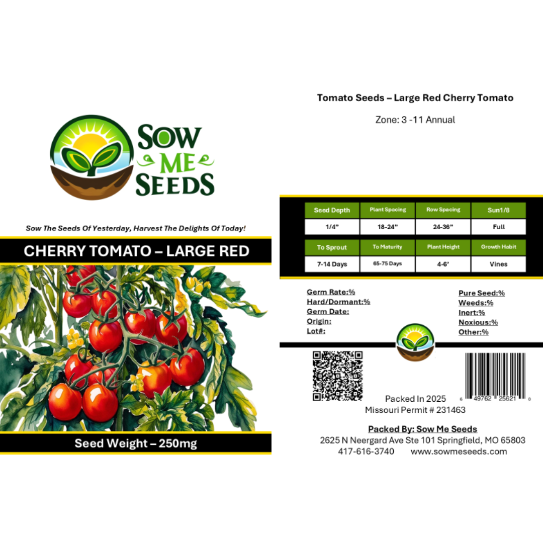 Tomato Seeds – Large Red Cherry