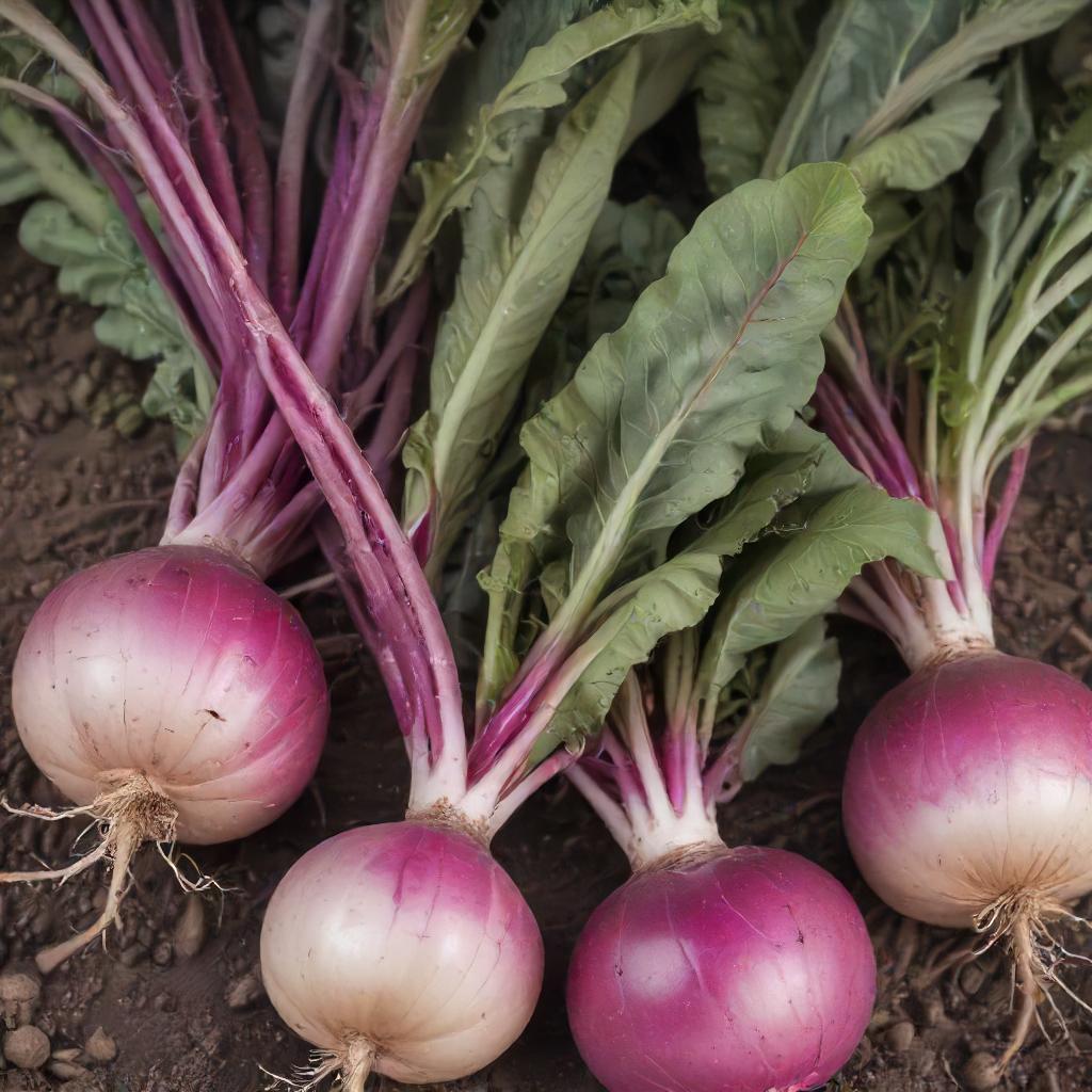 Purple Top White Globe Turnip – Heirloom Vegetable Garden Seeds